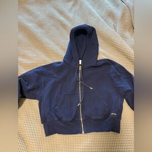 Aritzia boyfriend boxy zip hoodie